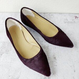 UGG Collection Italy Linda Calf Hair Ballet Flats Burgundy 8.5